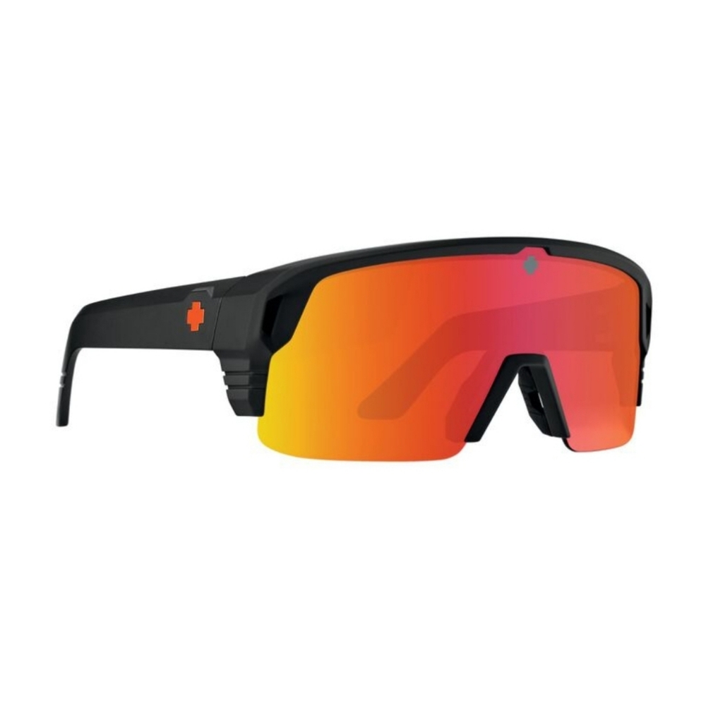 NWT Spy+ Monolith 5050 Black Matte Frame Happy Bronze Orange Mirror Sunglasses